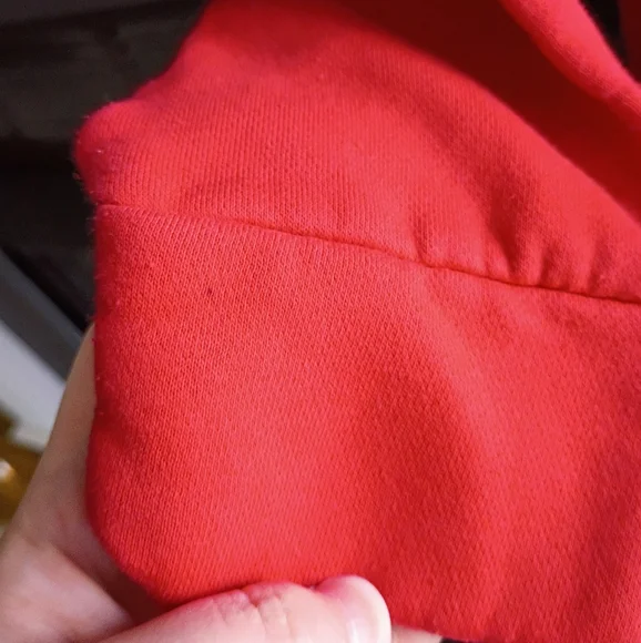 Adidas S/8 Red & Gray Logo Hoodie - Picture 6 of 7